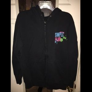 Simple Plan Zip Up Hoodie